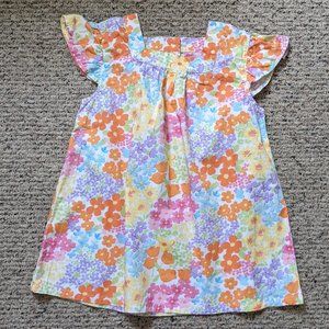 Gymboree Floral Top Girls Sz 8 Cotton Shirt Top